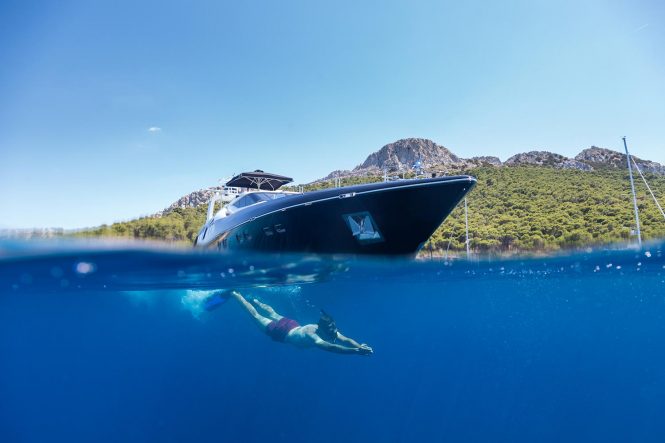 43m AQUARELLA superyacht offering special charter rate in Greece