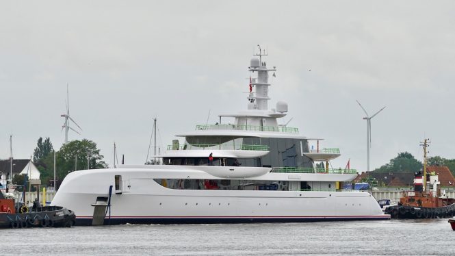 Spectacular 80m Abeking and Rasmussen mega yacht EXCELLENCE launched