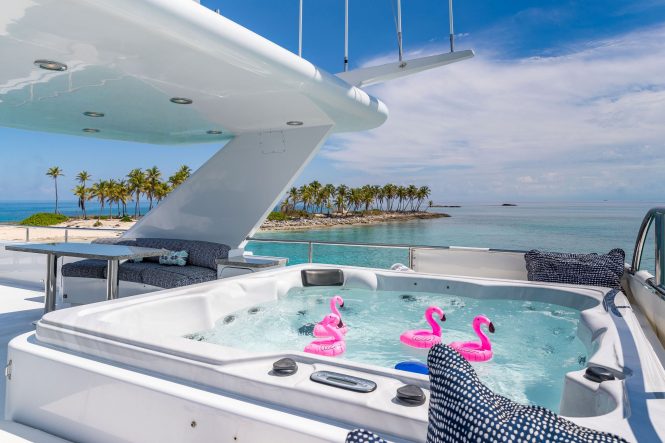 44m AT LAST offering reduced yacht charter rates in the Bahamas