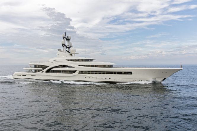 110m Feadship mega yacht ANNA returns home for maintenance