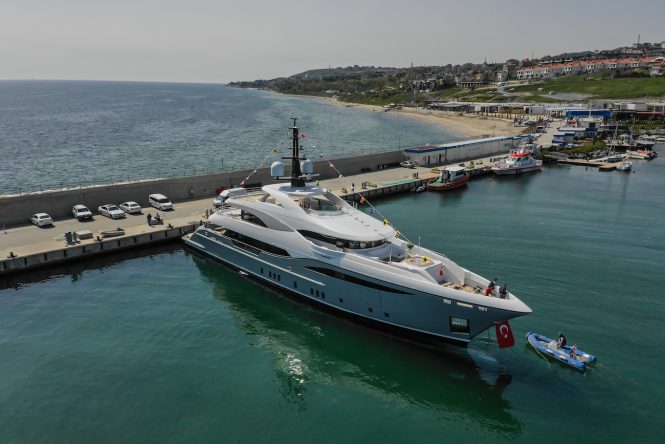 48m LILIUM yacht launched in Turkey by Bilgin Yachts