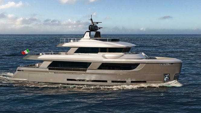 34m Ocean King Classic 108 motor yacht concept unveiled