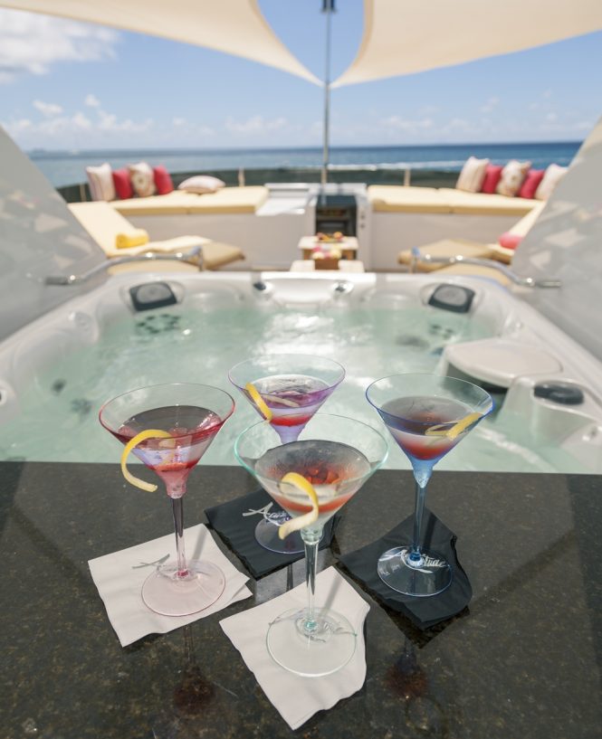 Refreshing drinks on board