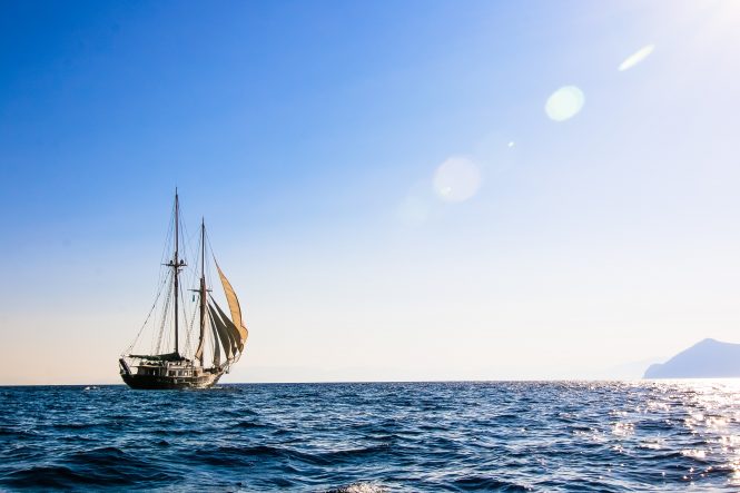 Sail around Greek islands aboard 112′ S/Y ARKTOS and enjoy a 15% charter discount