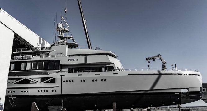 85m Explorer Superyacht BOLD launched at SilverYachts in Australia