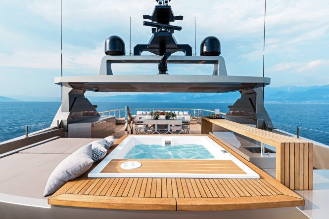 Sun deck with a fabulous pool