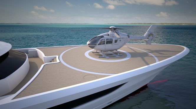 The helicopter pad
