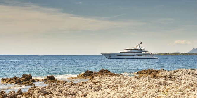 The magnificent 70m superyacht JOY offering 25% off Mediterranean charters