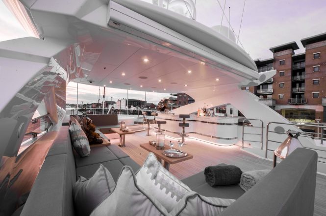 Fabulous sun deck with the popular Jacuzzi hot tub