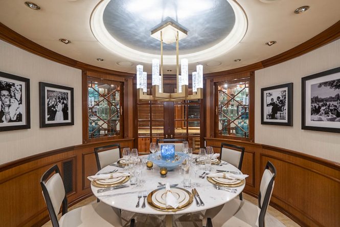 Inviting formal dining area