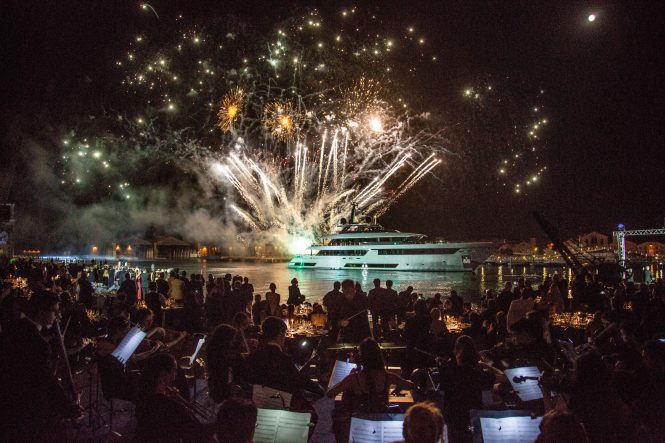 50m Superyacht RACE attends an exclusive event in Venice