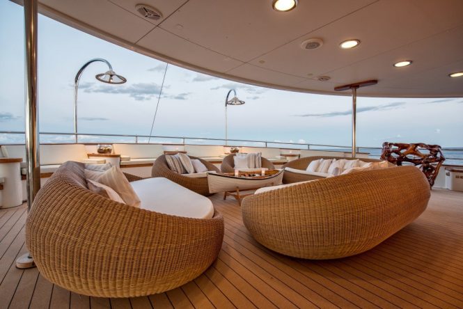 Upper deck seating area