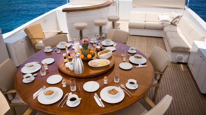 Exterior dining area