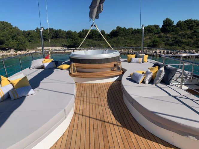 Jacuzzi on deck