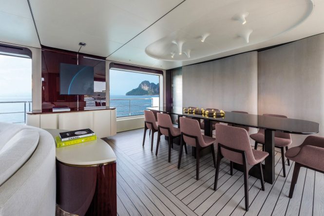 Modern interiors with a great dining area