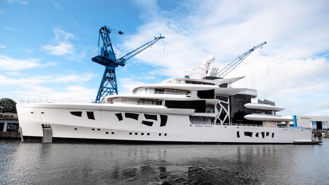 Nobiskrug launched futuristic 80m hybrid superyacht ARTEFACT