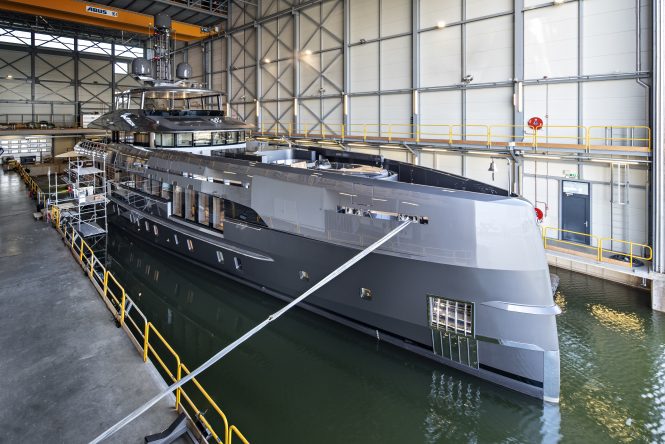 50m Superyacht Project Boreas launched at Heesen