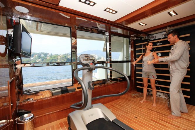 On board gymnasium