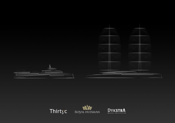Introducing luxury motor-sailer yacht Project Lotus by Royal Huisman