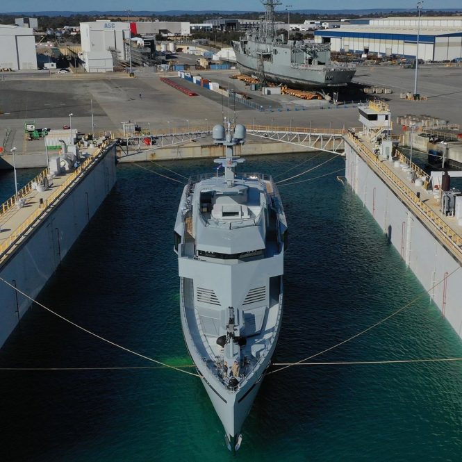 The largest Australian-built superyacht BOLD delivered