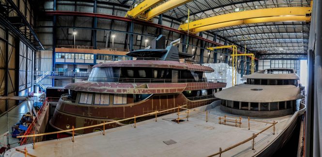 Construction update: Work continues on explorer yacht Project Ragnar from Icon Yachts