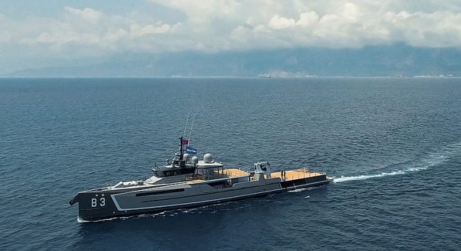 Yacht support vessel B3 delivered by Damen