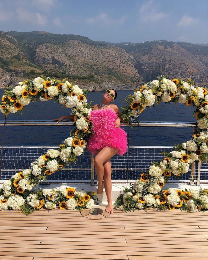 Kylie Jenner celebrates her birthday aboard $1,230,000-per-week charter yacht Tranquility