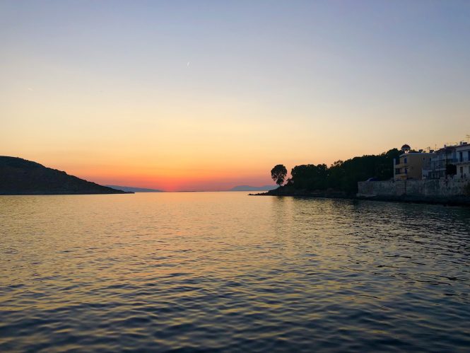 Mesmerising sunset in Greece