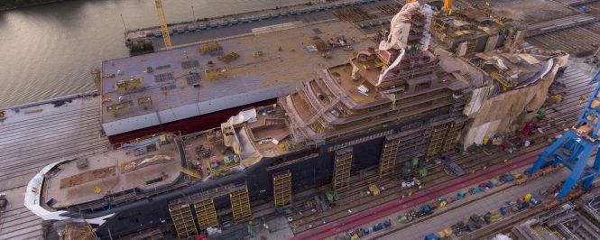 182m REV: The largest charter yacht in the world is nearing completion