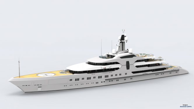 Mega yacht concepts: Designing a 120-metre yacht by Abdulbaki ŞENOL