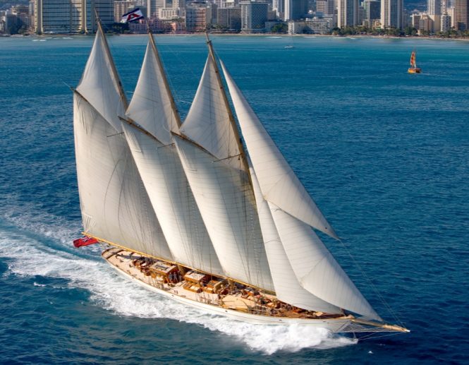 Refit facility The Yard Brisbane receives 65-metre sailing yacht Adix