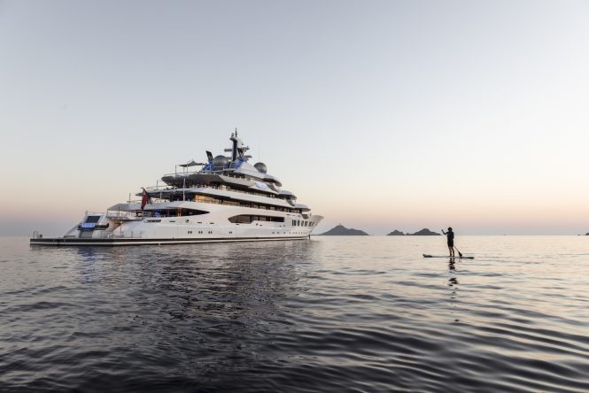 Mega yacht AMADEA for sale and to attend Monaco Yacht Show 2019