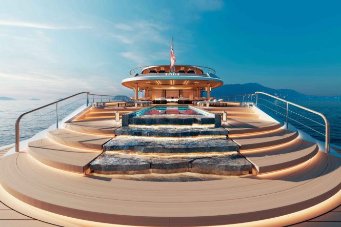 Radical new 112m superyacht concept AQUA by Sinot Design