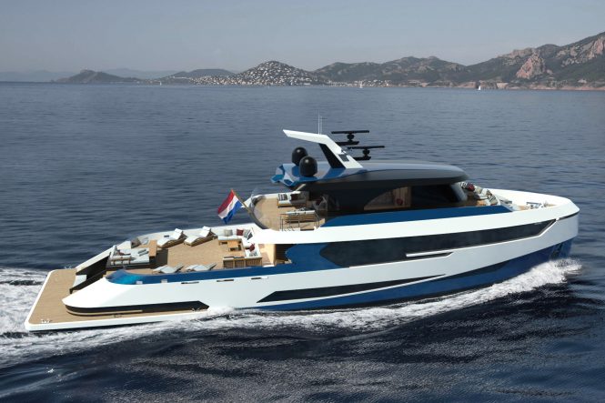 Introducing the new hydrogen Blue Angel motor yacht concept from Diana Yacht Design