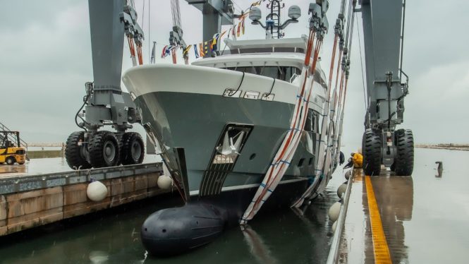 37m Explorer yacht ACCIAIO 123 launched at CdM