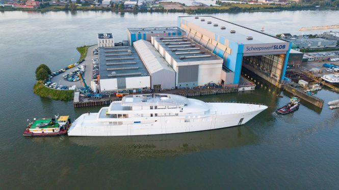First photos of Feadship 95m superyacht PROJECT 1009