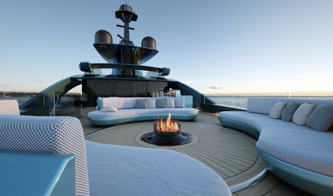 Fireplace on board