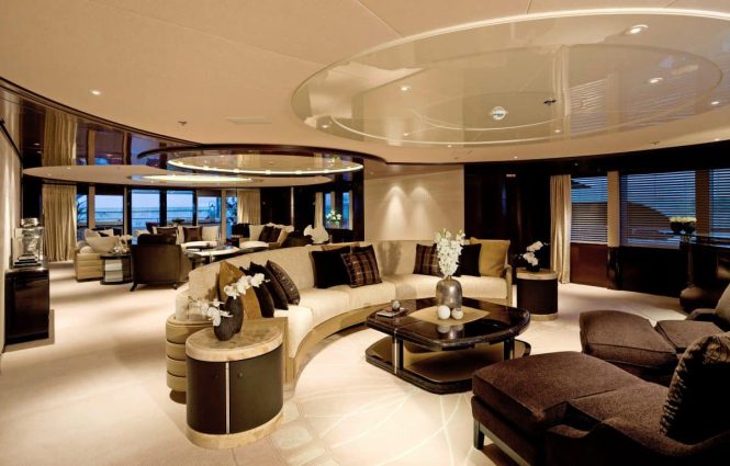 Main deck saloon - Photo © Abeking & Rasmussen