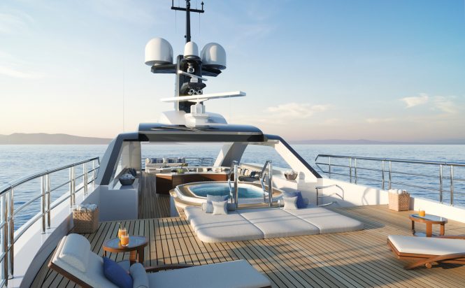 Sundeck looking aft