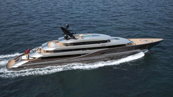 The new 77m luxury yacht ‘Atlantico’ concept from Marco Ferrari