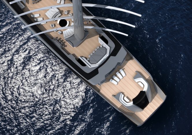 Aerial view - dynarig rendering