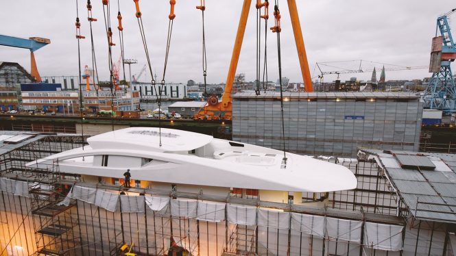 Construction update on PROJECT BLACK SHARK 77m