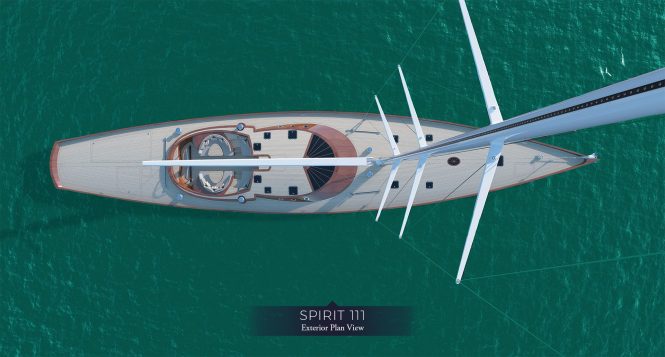 34m Sailing yacht Spirit 111 hits the water
