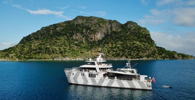 Luxury motor catamaran THE BEAST available for charter in the South Pacific