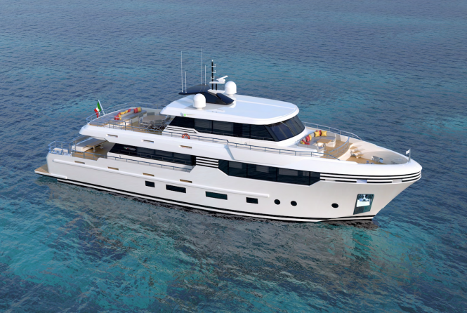 Italian Vessels Shipyards releases images of new Wide Space 93.9 motor yacht