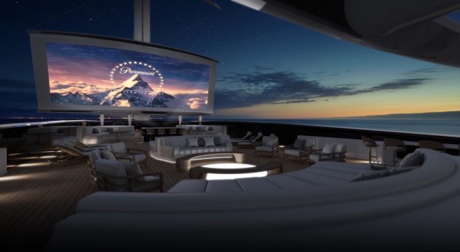 huge outdoor cinema