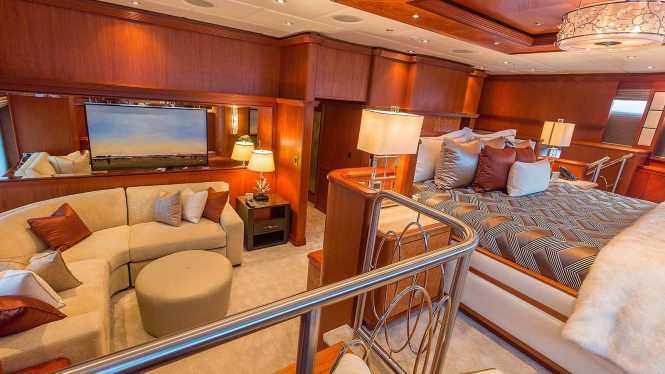 Beautiful sumptuous master stateroom