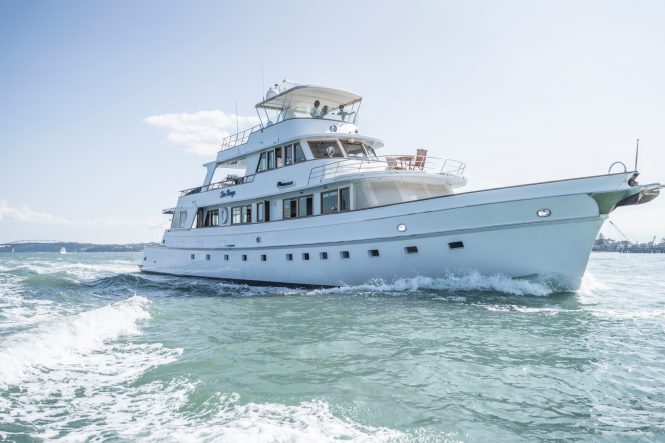 Elegant classic superyacht Sea Breeze III now available for New Zealand luxury yacht charters