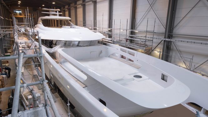 Heesen motor yacht Project Triton nearing launch