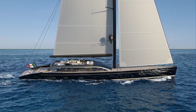 47m E-volution Gallery sailing yacht sold at Perini Navi
